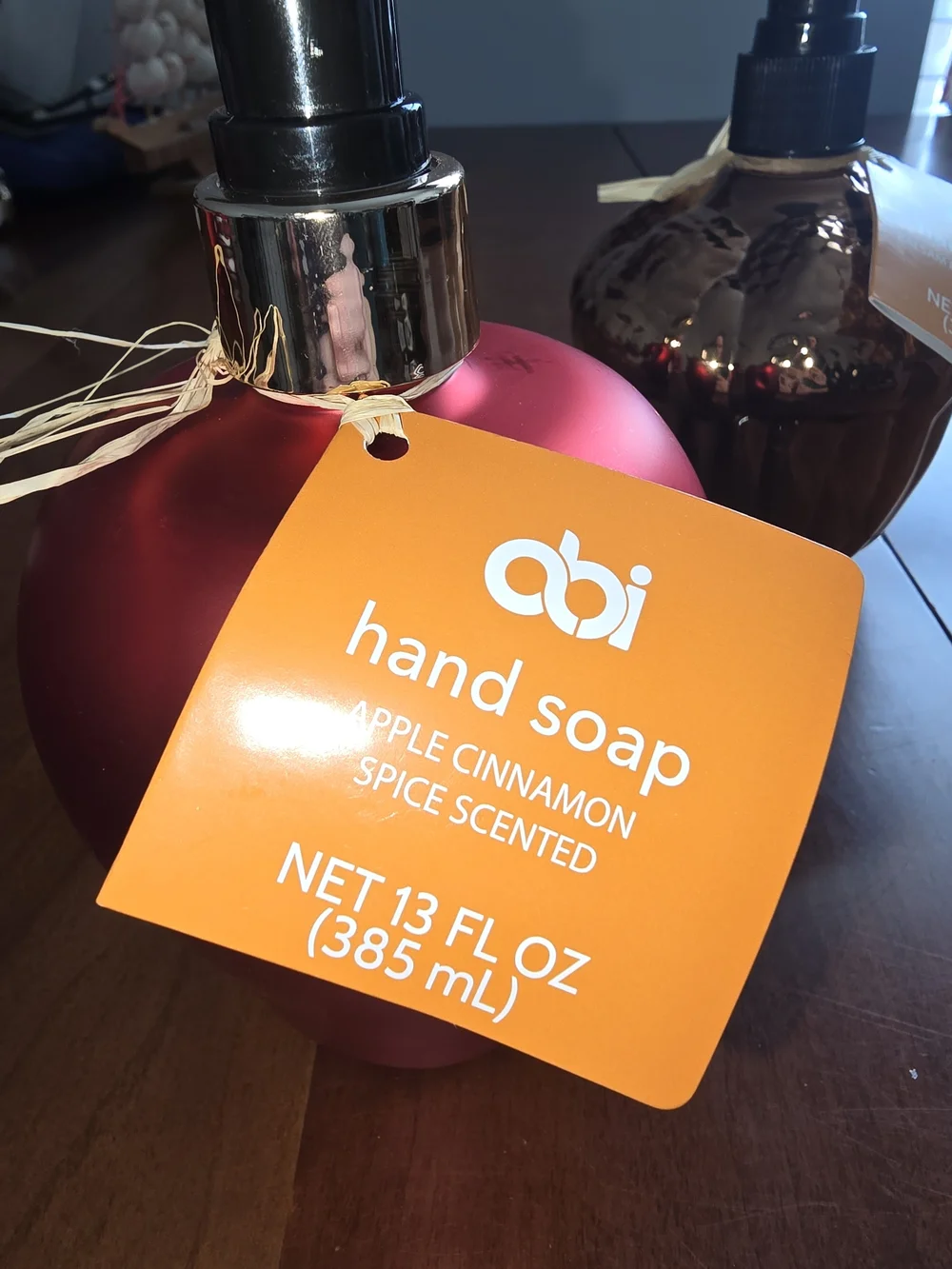 abi Apple Cinnamon and Balsam Firewood Scented Hand Soaps, NWT, Apple & Acorn